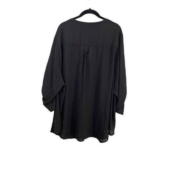 Torrid Neutral Top 4X Black Pullover Harper Classic Minimalist Office Retro 80s - Picture 7 of 14